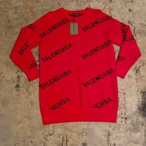 Balenciaga intarsia logo jumper, NWT